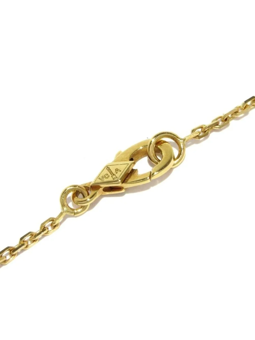 Van Cleef & Arpels Necklace Vintage Alhambra 18k Yellow Gold Mother of Pearl